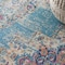 Homeroots 4 x 6 ft. Light Blue Distressed Medallion Area Rug 385332 - alternate 4